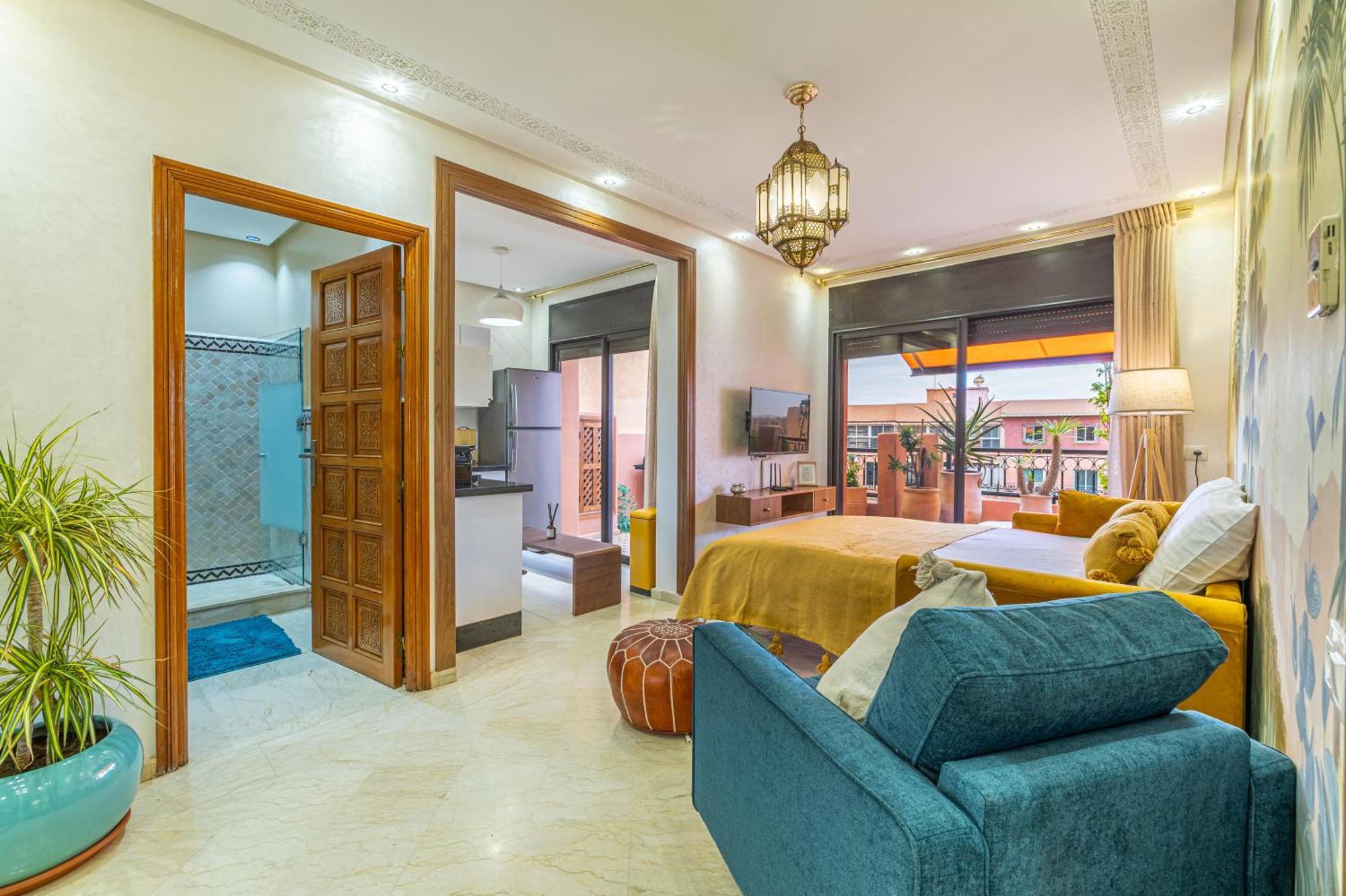 Le Jasmin - Appartement Authentique A Gueliz Маракеш Екстериор снимка