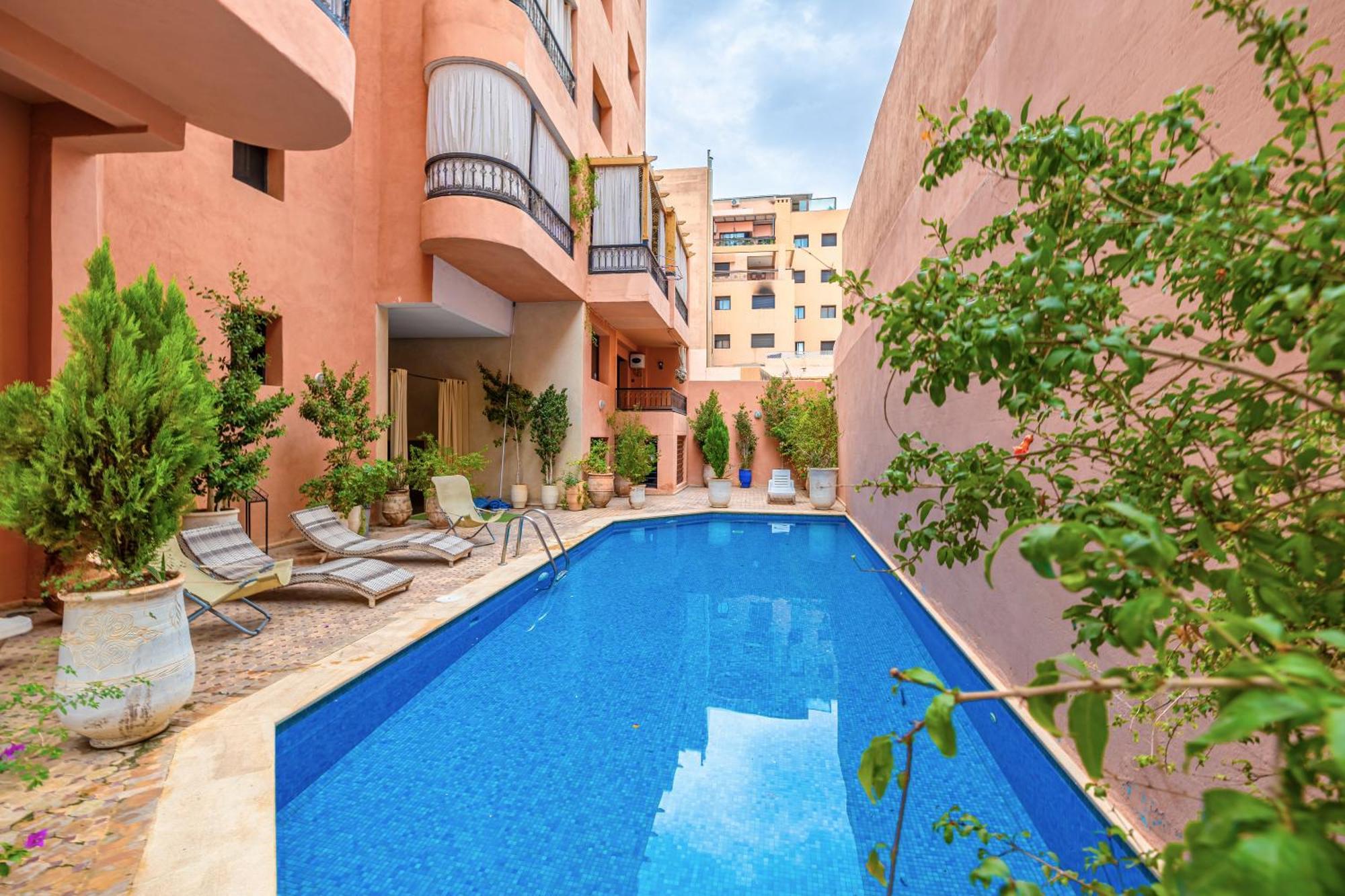 Le Jasmin - Appartement Authentique A Gueliz Маракеш Екстериор снимка