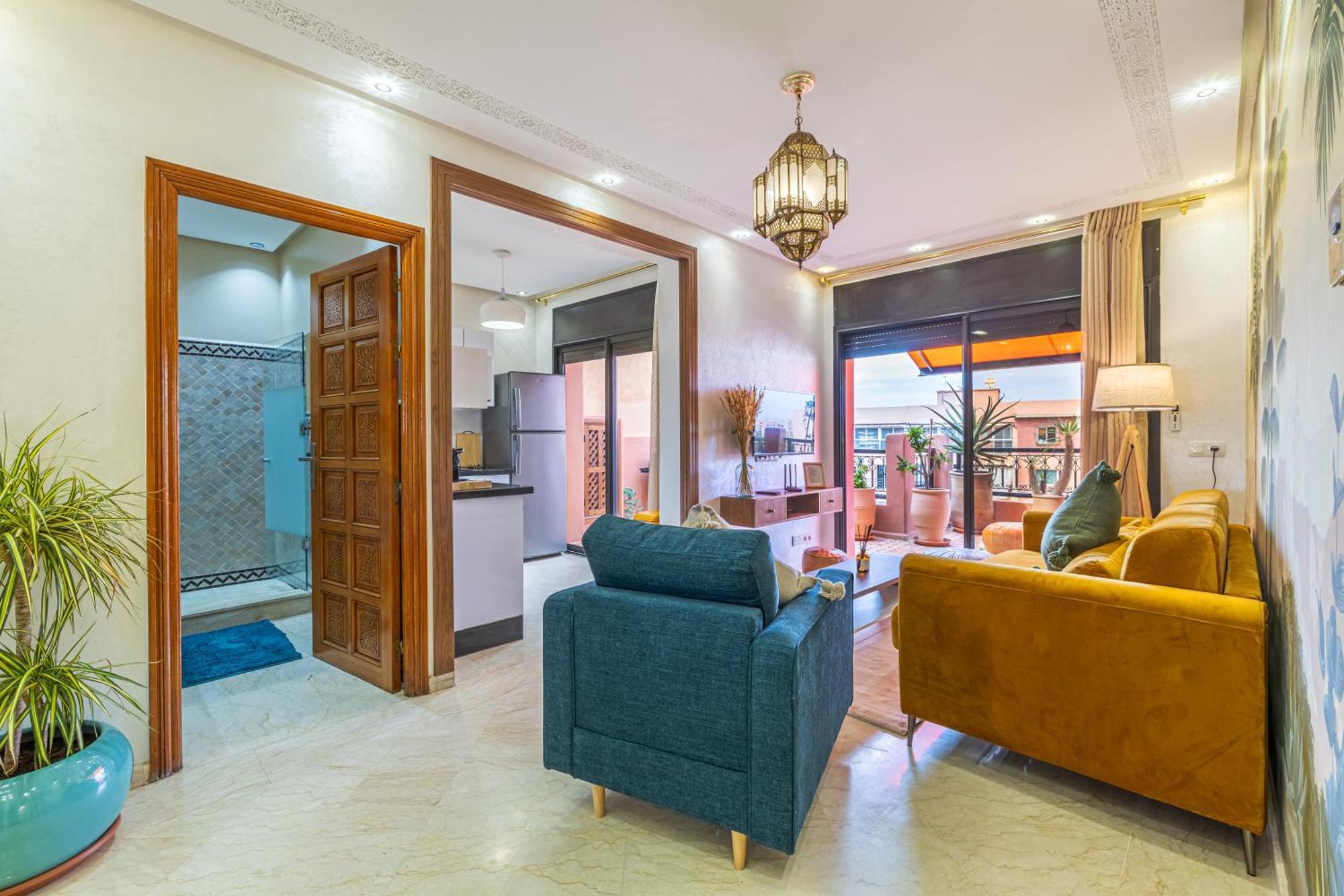 Le Jasmin - Appartement Authentique A Gueliz Маракеш Екстериор снимка