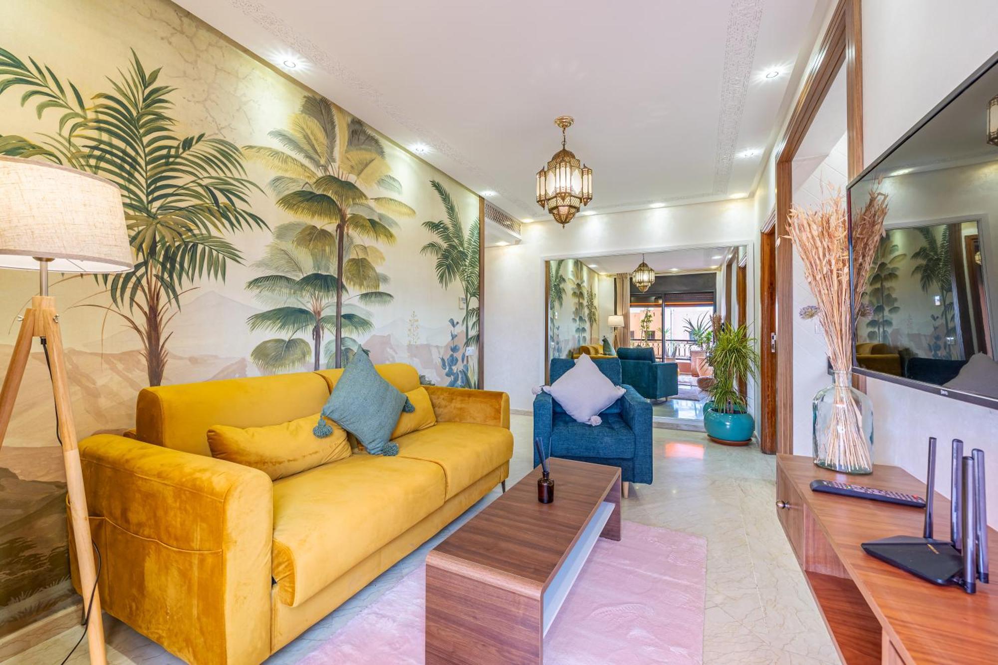 Le Jasmin - Appartement Authentique A Gueliz Маракеш Екстериор снимка